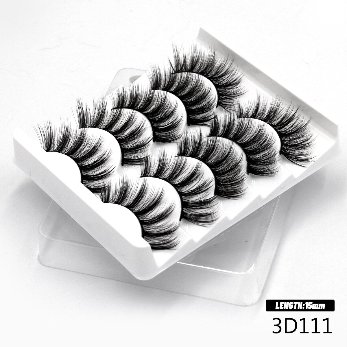 5/7 Cat Eye 3D Mink Lashes Natural Eyelashes Winged End Eye Elongated  False Eyelashes lashes Extension