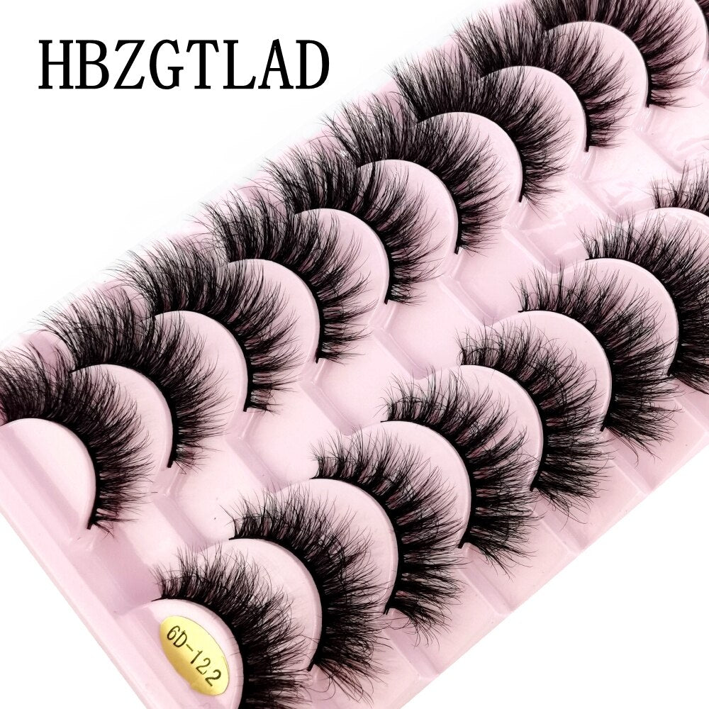 10 Pairs 3D Faux Mink Lashes Natural long Mink False Eyelashes Fake Eyelash Mink Lashes Extension Cils