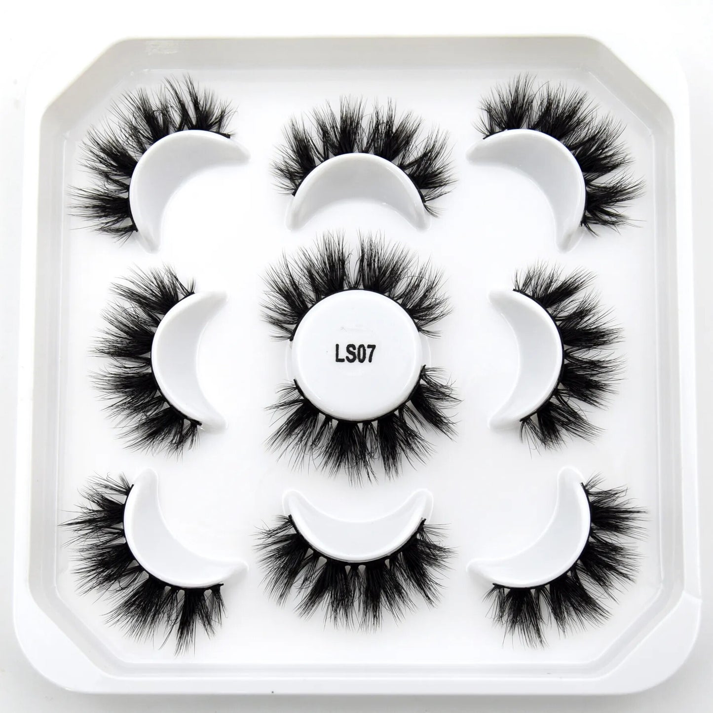 5paris/10pairs Faux Mink Eyelashes Make Up False Cils Hand Made Fake Eyelashes Wholesale Thick Eyelashes Extension