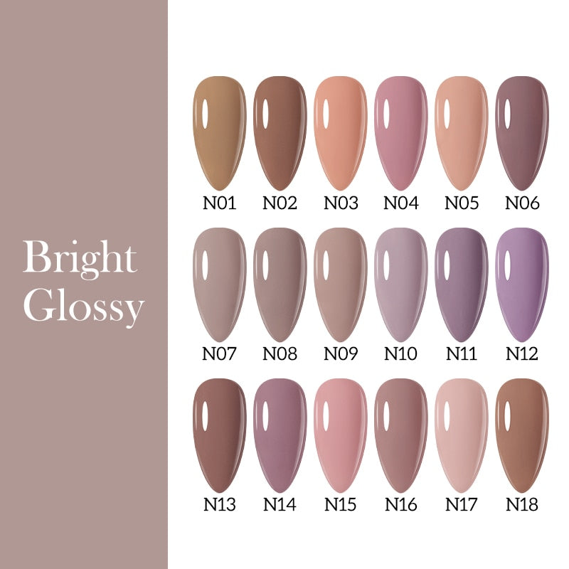 Gel Nail Polish 15ml Nude Pink Soak Off LED UV Lacquer Varnish Semi Permanent Top Base Coat Nail Art Gellak Manicure