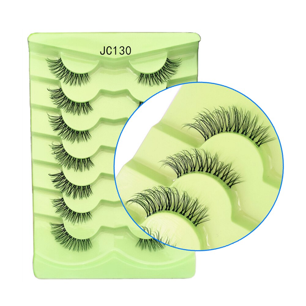 4 Pairs Eyelashes Extension Natural False Eyelashes Cross Long Winged Eyelash End Eye Elongated Big Eye Lashes Lolita Eyelashes