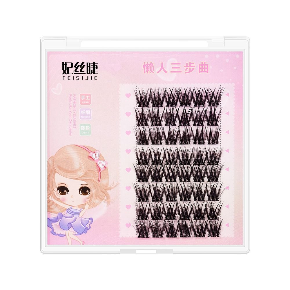Fishtail Grafting Eyelashes Fluffy Natural Segmented Eyelashes Bundles Dramatic Lashes Extension False Eyelashes Cils