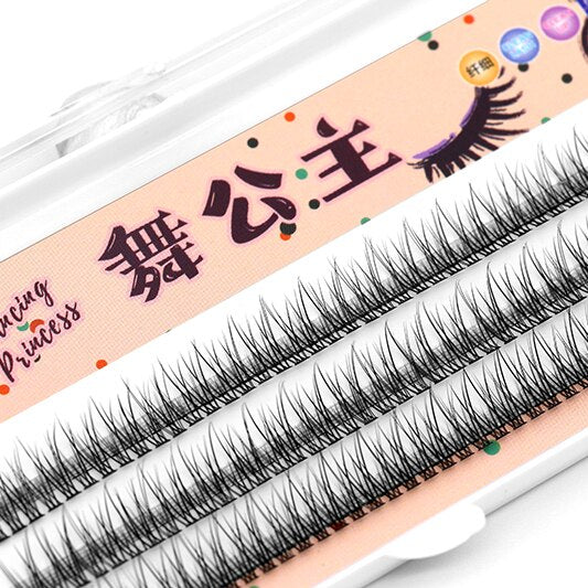 Lash Clusters DIY Individual Clusters Lash Extension Natural Lashes Soft Ribbon Segmented False Bundles Eyelashes