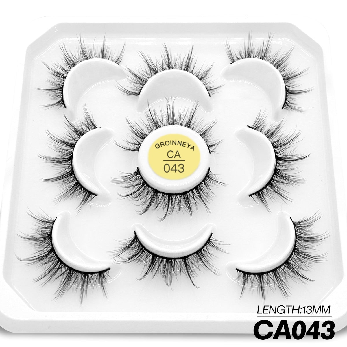 5 Pairs Eyelashes Manga Lashes Natural Cosplay False Lashes Fluffy Soft Cross Fairy Little Devil Lashes Extension