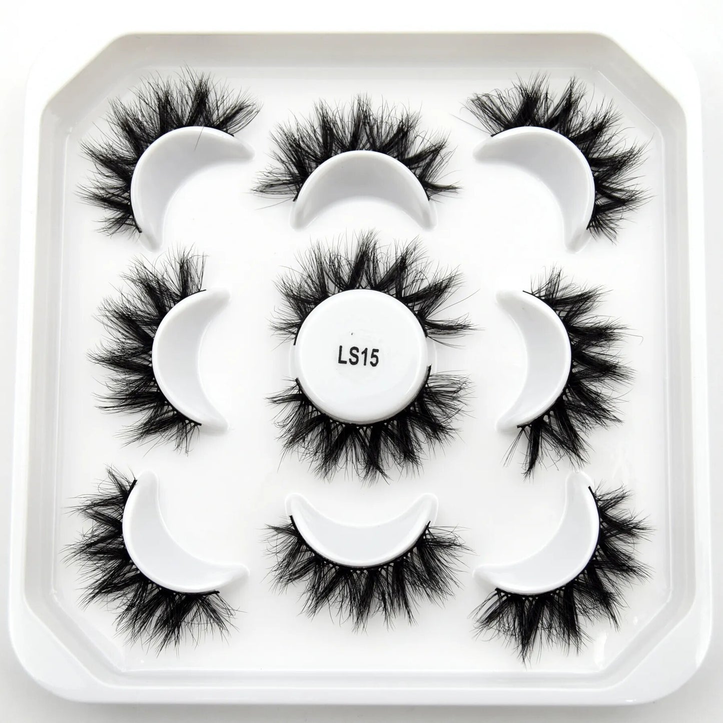 5paris/10pairs Faux Mink Eyelashes Make Up False Cils Hand Made Fake Eyelashes Wholesale Thick Eyelashes Extension