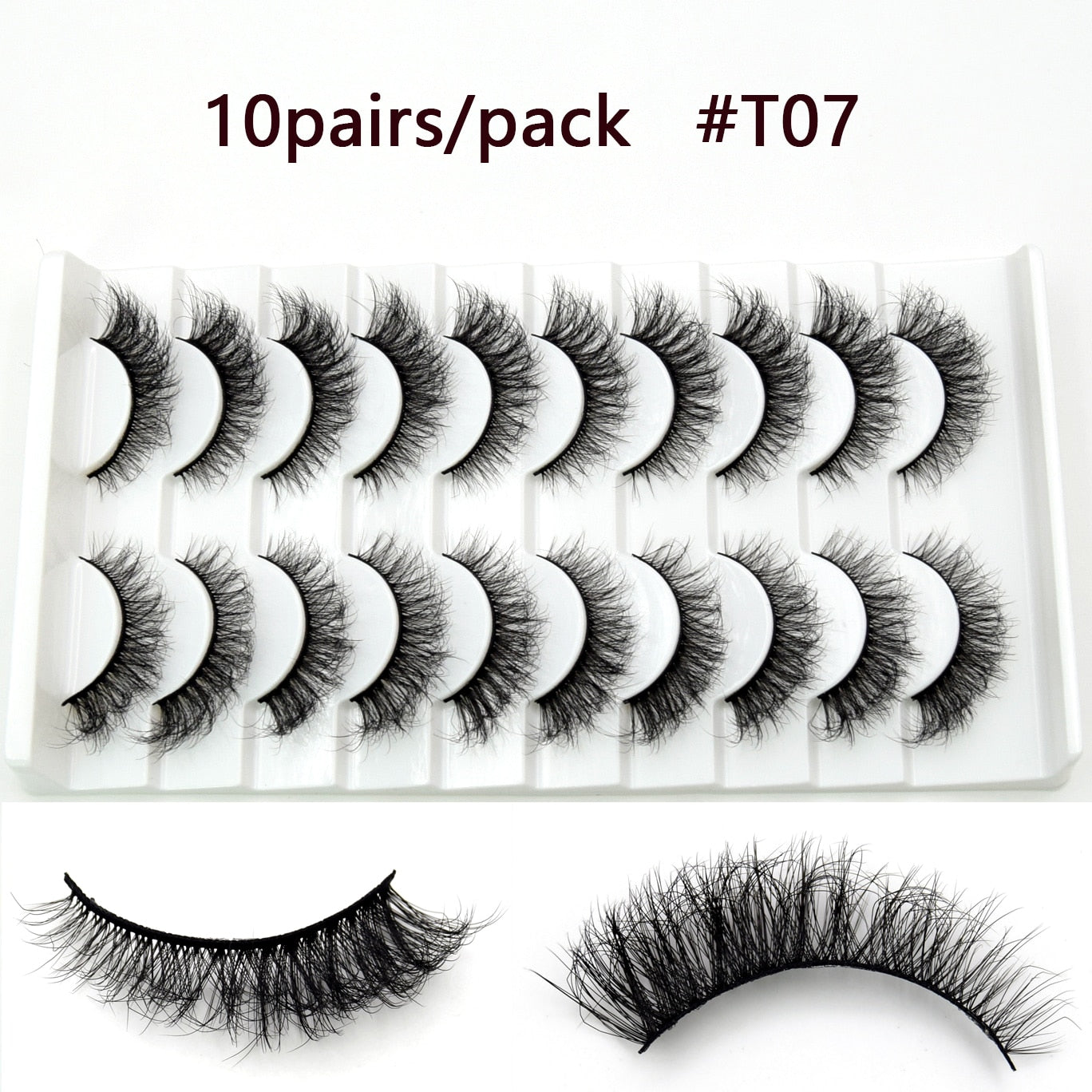 5D Mink Long Lasting Lashes Natural Dramatic Volume Extension Thick Long 3D False Eyelashes