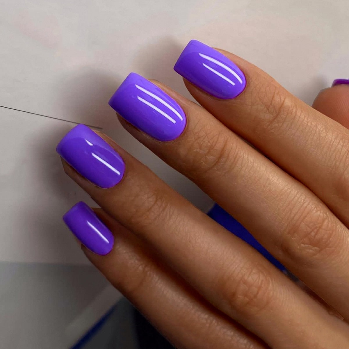 Press On Nails Solid color Short