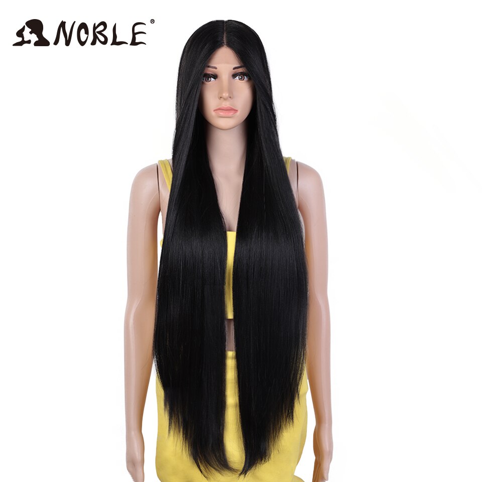 Noble Cosplay Wigs Straight Synthetic Lace WIg 38 Inch Ombre Blonde Lace Wig Cosplay Blonde Synthetic Lace Wig