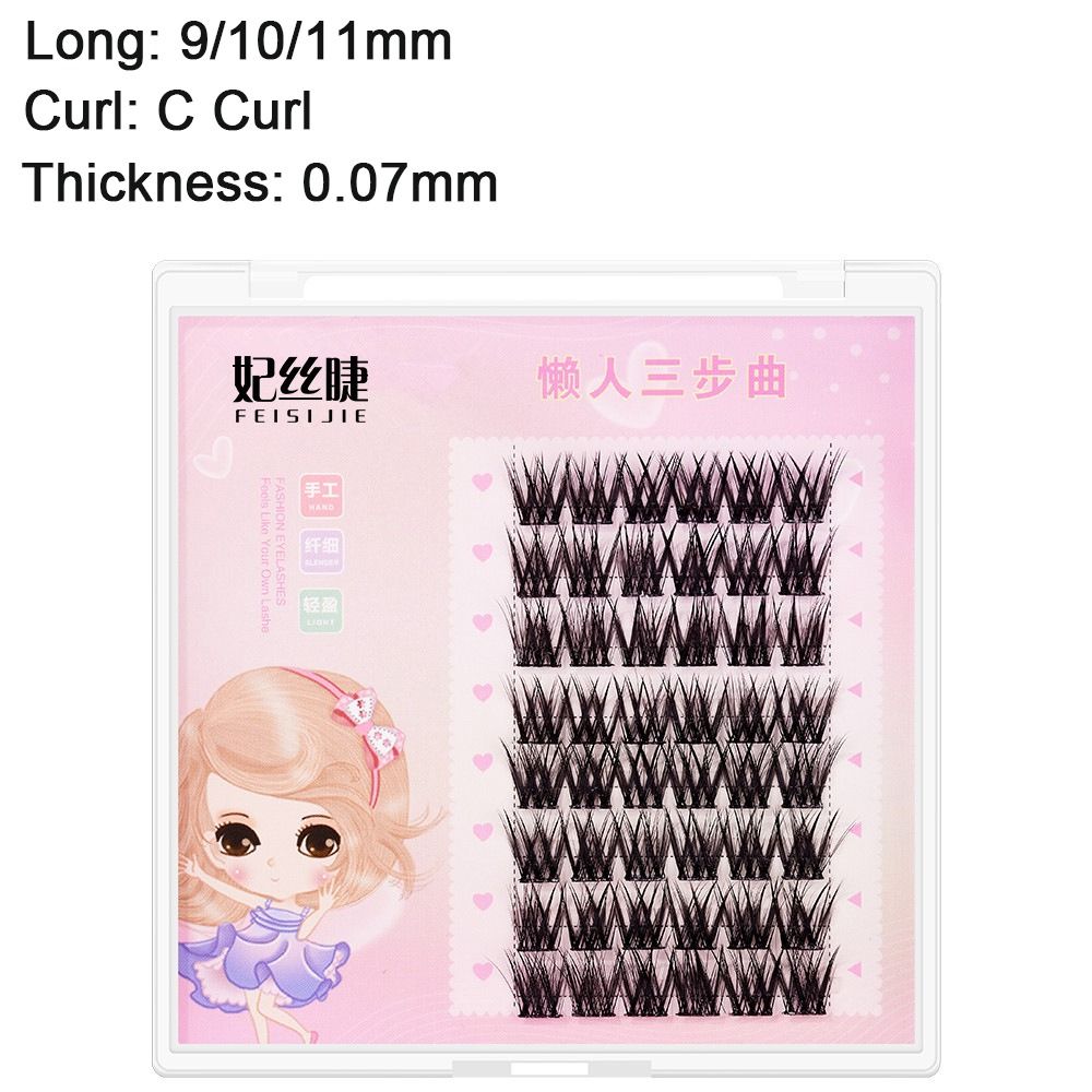 Fishtail Grafting Eyelashes Fluffy Natural Segmented Eyelashes Bundles Dramatic Lashes Extension False Eyelashes Cils