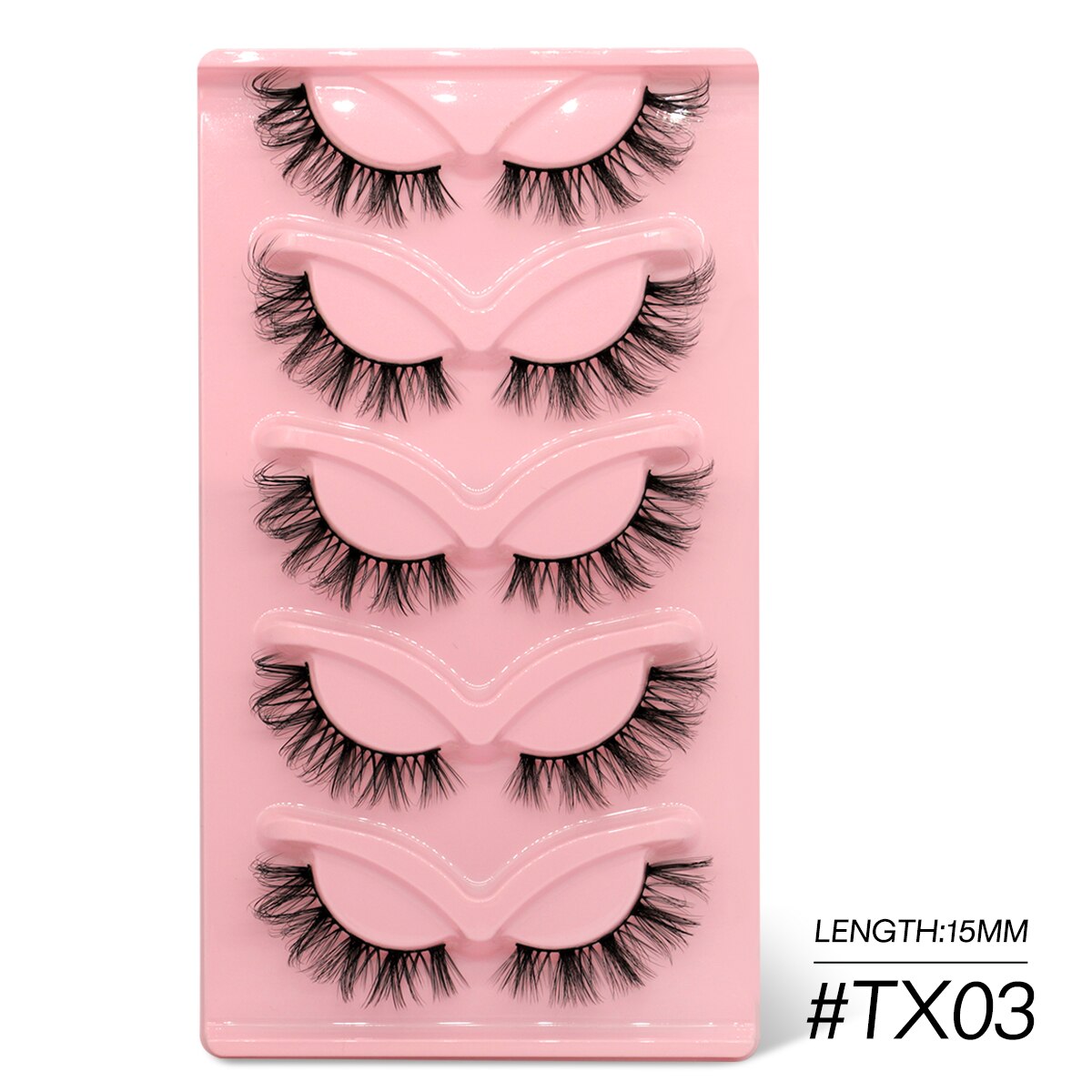 Cat Eye Lashes Faux Mink Eyelashes Clear Band Lashes Winged End Eye Elongated Fake Lashes Soft Eyelashes Extension
