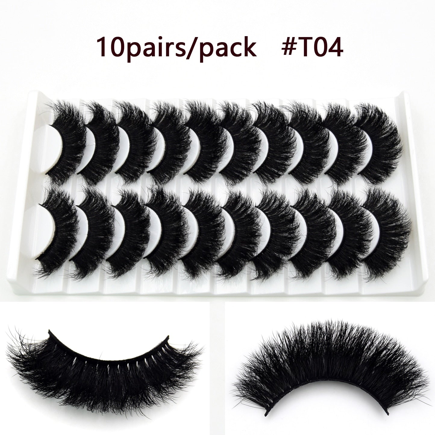 5D Mink Long Lasting Lashes Natural Dramatic Volume Extension Thick Long 3D False Eyelashes