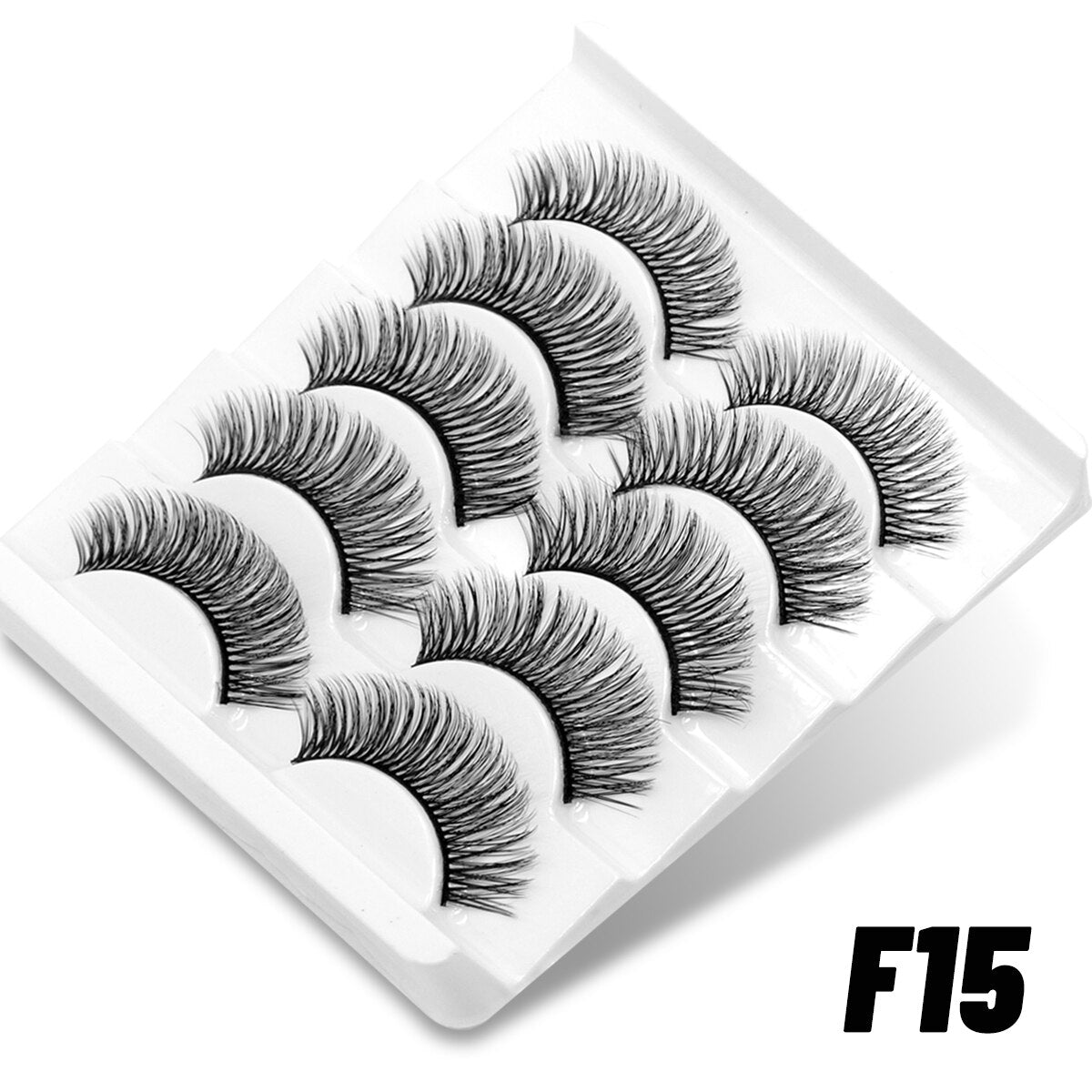 Lashes Fluffy Eyelashes 5 pairs 3D Mink Lashes Soft Wispy Natural long Cross False Eyelashes