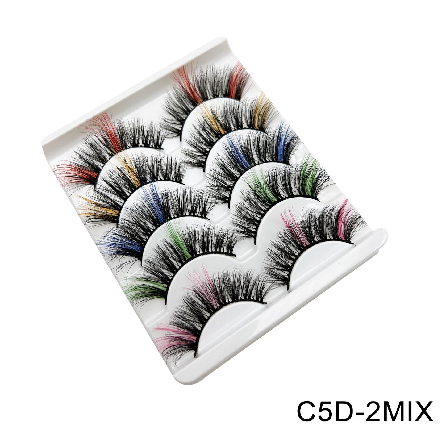 Colored Lash DD Natural Long Colorful Eyelashes Volume lashes Extension Thick Eye Shadow