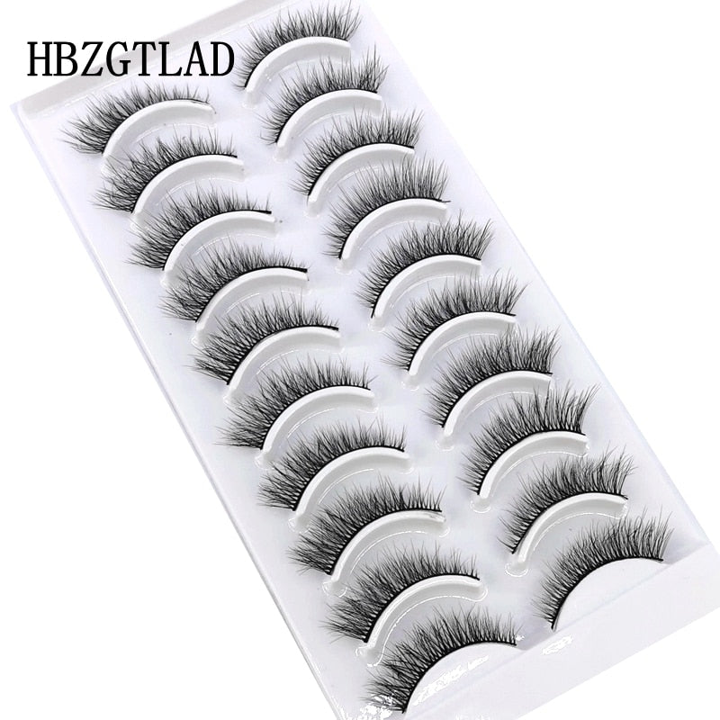 10 Pairs 3D Mink False Eyelashes Natural/Thick Eye Lashes  Fluffy Russian eyelahses Reusable