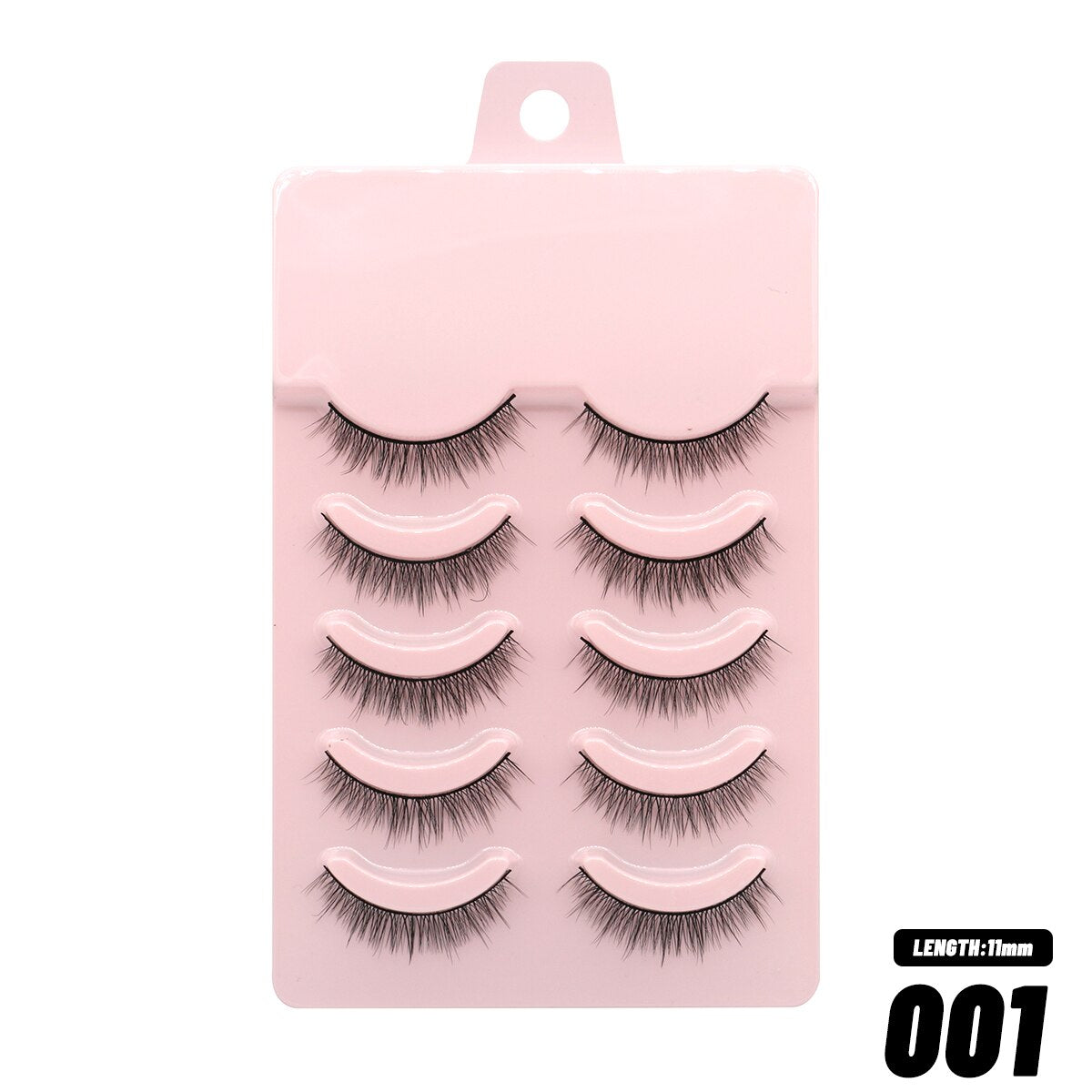 5 Pairs Eyelashes Manga Lashes Natural Cosplay False Lashes Fluffy Soft Cross Fairy Little Devil Lashes Extension