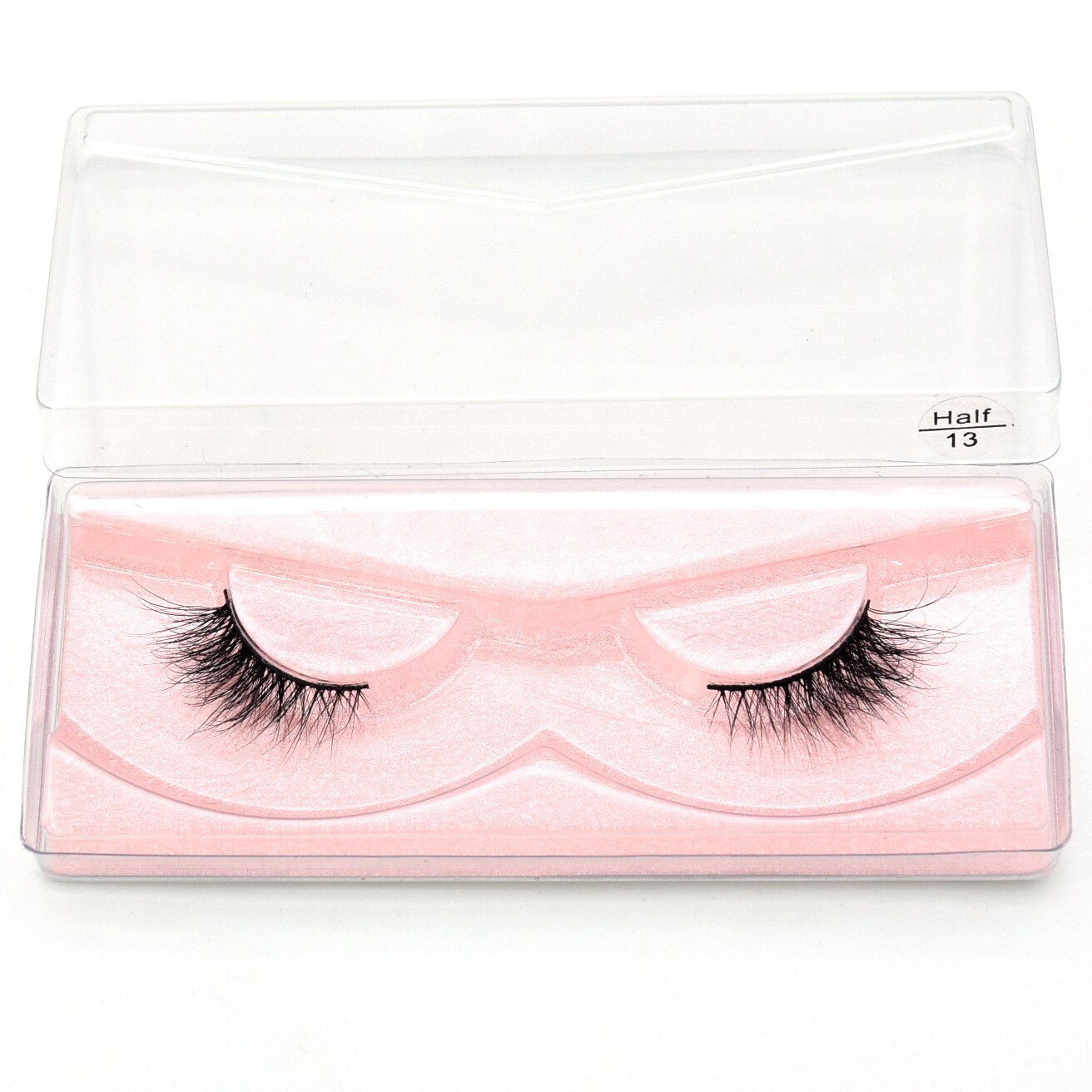 Half Lashes 3D False Eyelash Half Mink Eyelash Messy Cross Short Natural Fake Eyelashes Winged Lashes