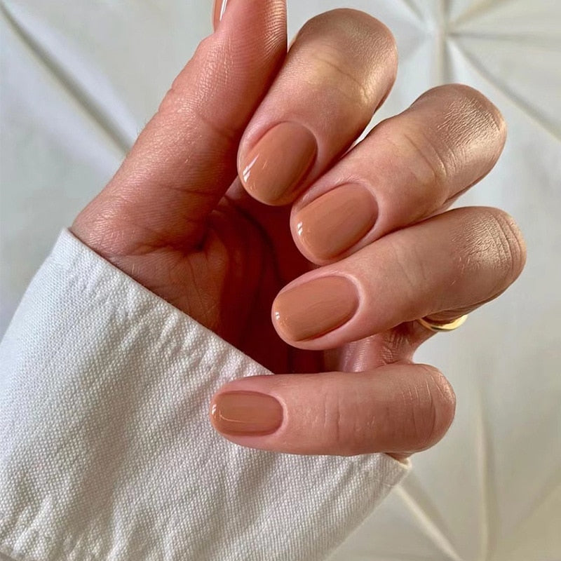 Press On Nails Solid color Short