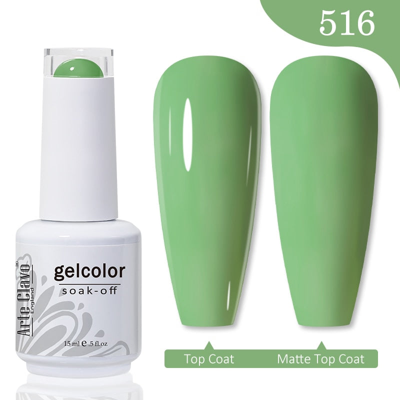 Gel Nail Polish 15ml Nude Pink Soak Off LED UV Lacquer Varnish Semi Permanent Top Base Coat Nail Art Gellak Manicure