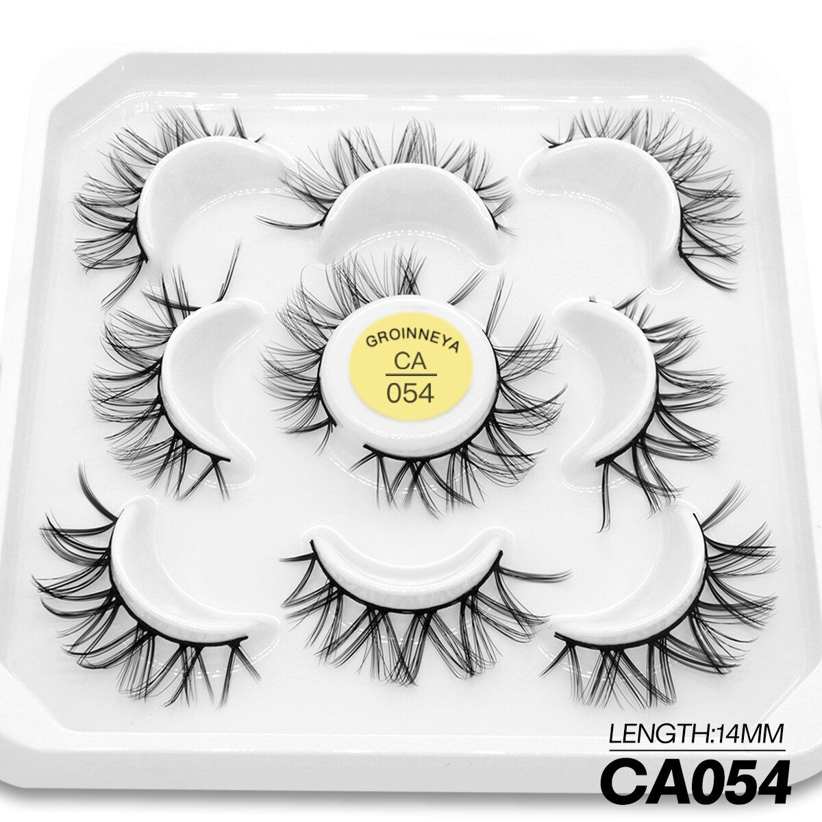 5 Pairs Eyelashes Manga Lashes Natural Cosplay False Lashes Fluffy Soft Cross Fairy Little Devil Lashes Extension
