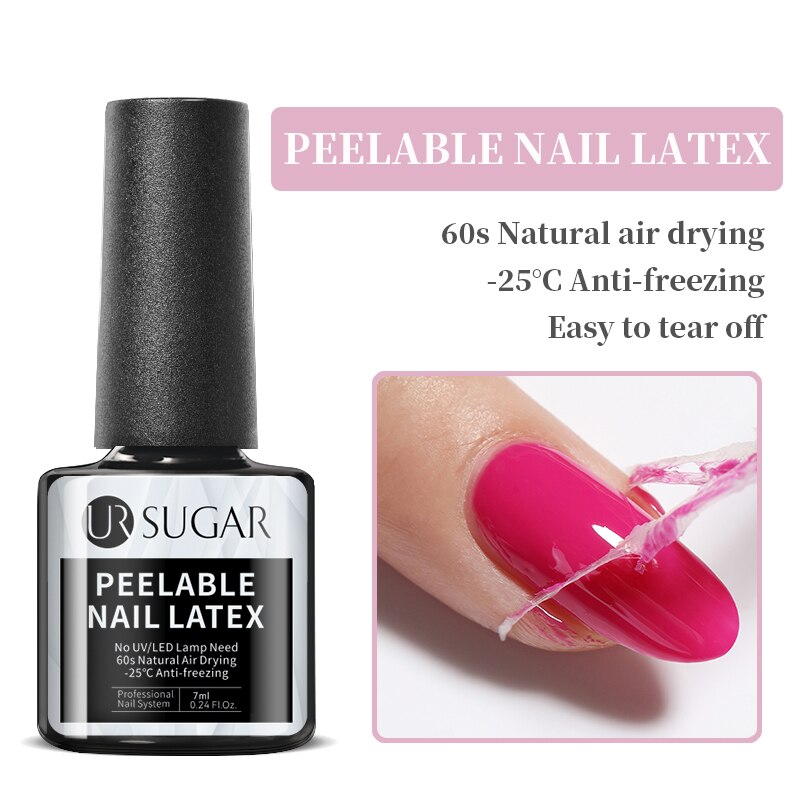 Aurora Rubber Gel Nail Iridescent Pearl Effect Metallic Mirror Nails Manicure Soak Off UV LED No Wipe Top Coat Base Gel