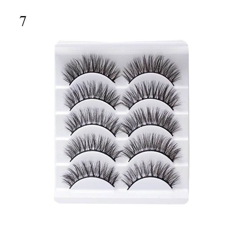 4 Pairs Eyelashes Extension Natural False Eyelashes Cross Long Winged Eyelash End Eye Elongated Big Eye Lashes Lolita Eyelashes