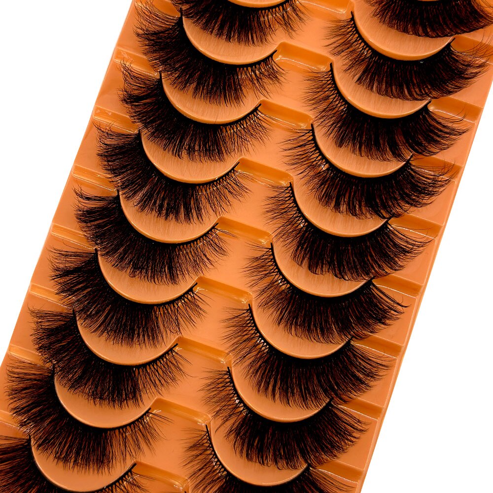 Fluffy Mink Lashes 8-25mm Lashes Dramatic Thick Volume Natural Eyelashes Eye Lashes 100% Cruelty Free Mink Eyelashes