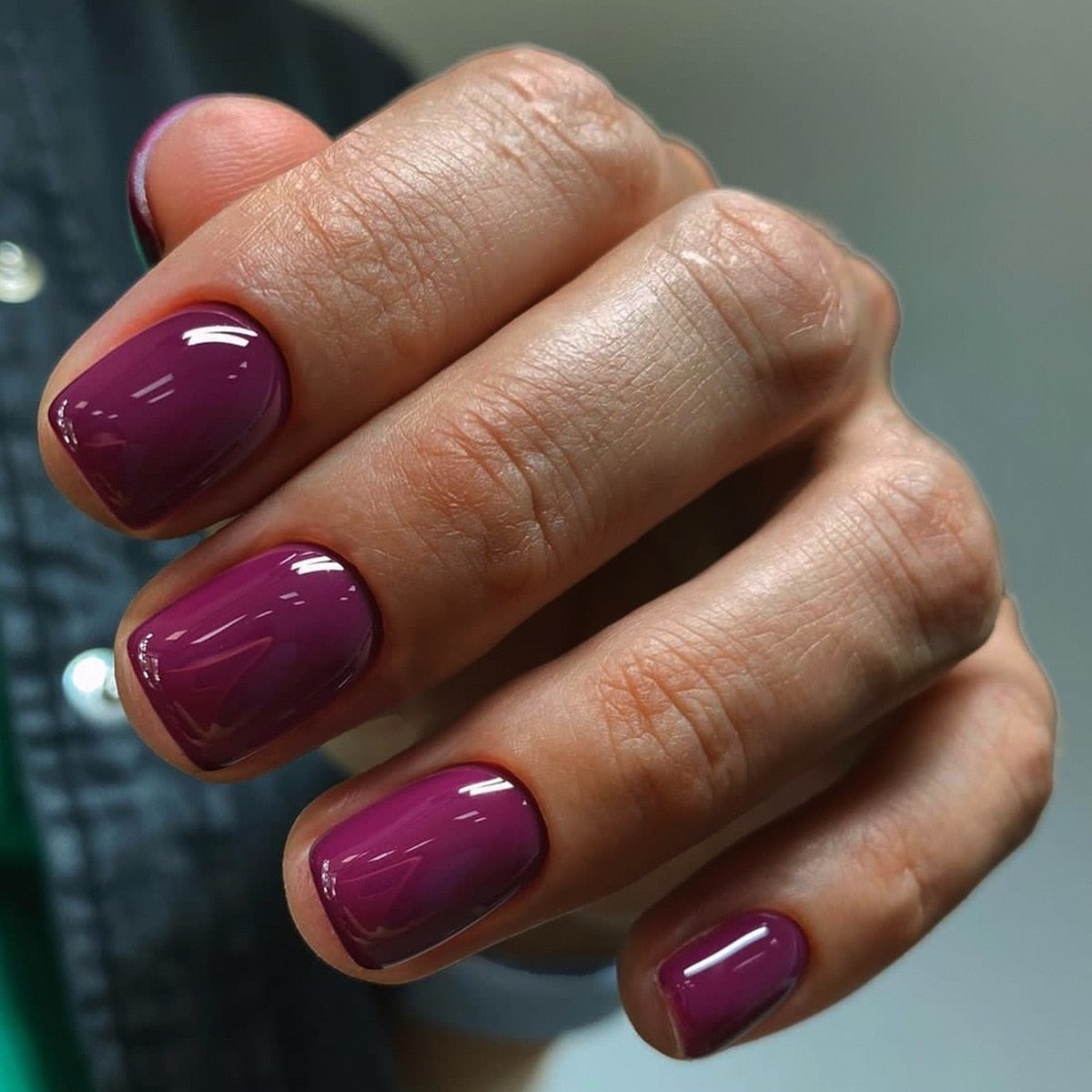 Press On Nails Solid color Short