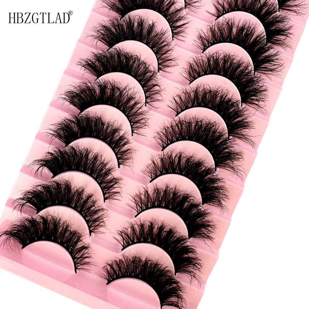 500Pairs 3D Faux Mink Lashes Natural long Mink False Eyelashes Fake Eyelash Mink Lashes Extension Cils