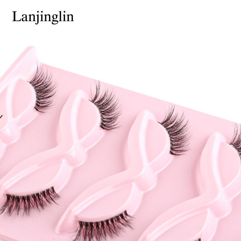 3/5 Pairs Half Lashes Cat Eye Natura Long Full Strip Lashes Extension Faux Cils maquillage False Eyelashes
