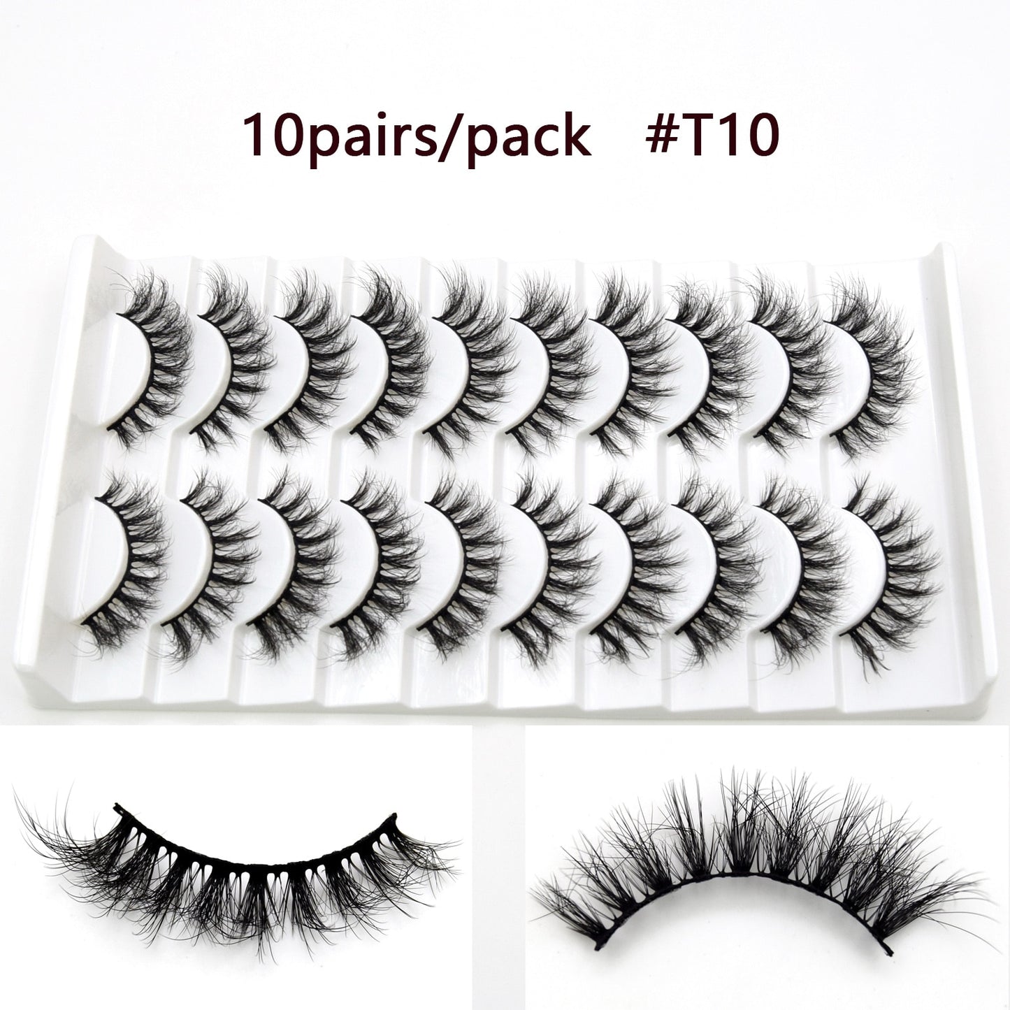5D Mink Long Lasting Lashes Natural Dramatic Volume Extension Thick Long 3D False Eyelashes