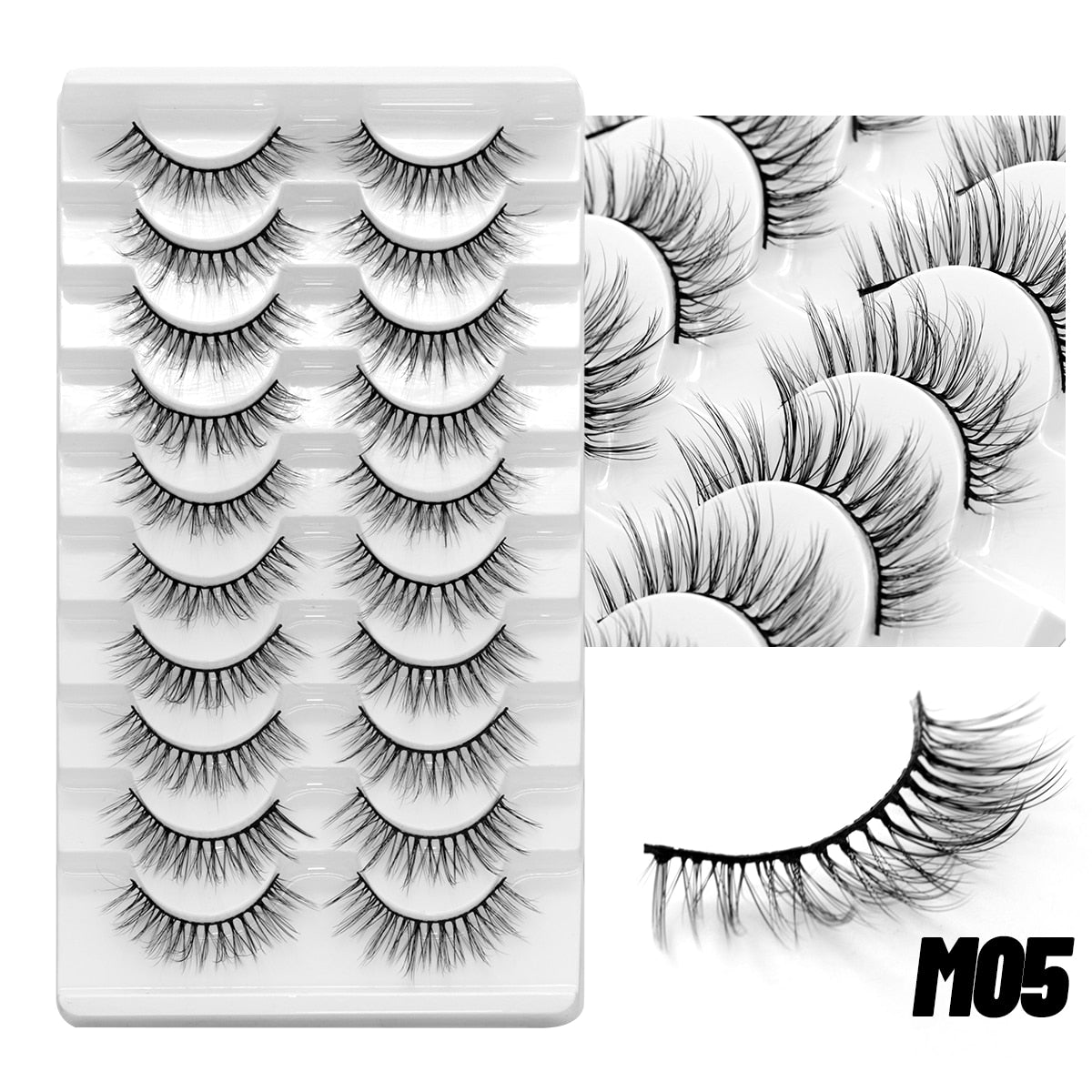 5/10Paris 3D Natural Eyelash mink lashes fake eyelashes Eyelash extension lashes