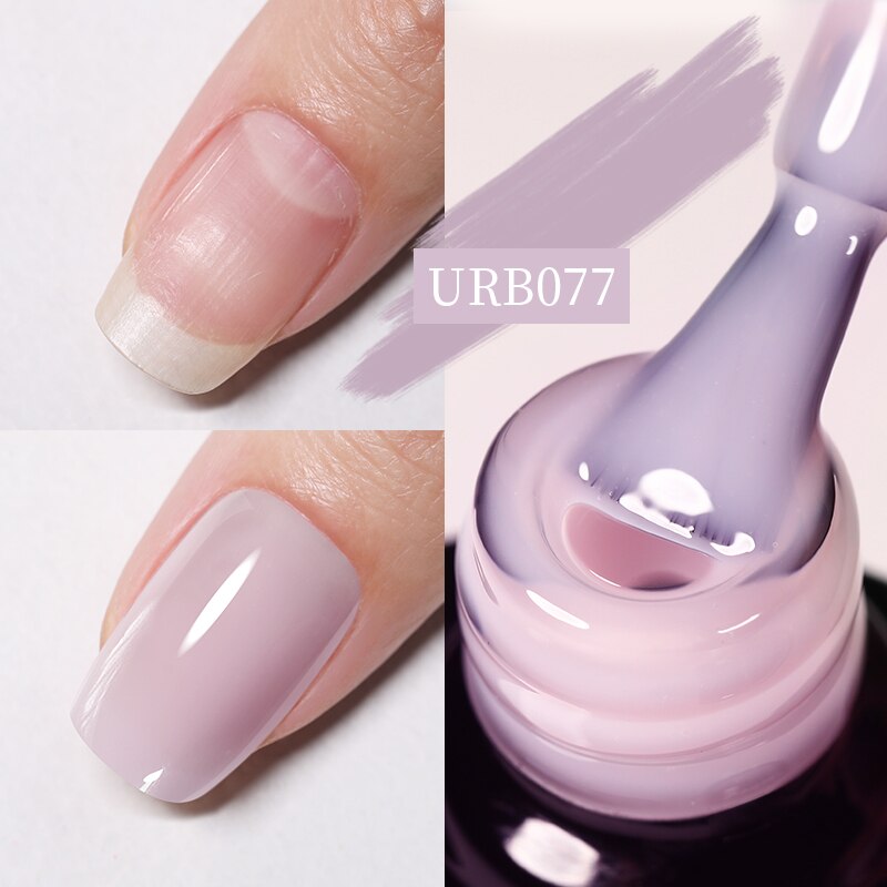 Aurora Rubber Gel Nail Iridescent Pearl Effect Metallic Mirror Nails Manicure Soak Off UV LED No Wipe Top Coat Base Gel