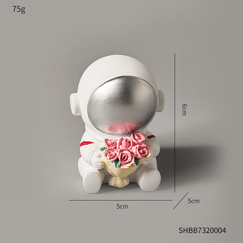 modern creative astronaut statue cute kawaii desk accessories bookshelves room decor Children room desktop home decoration