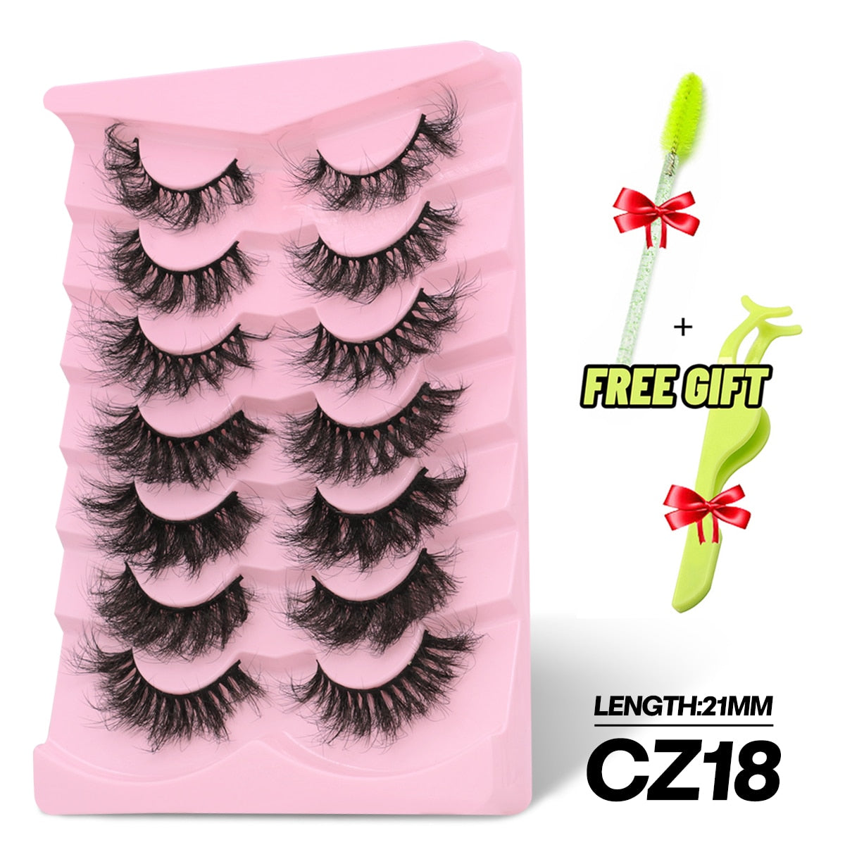 5/7 Pairs Eyelashes Long Lasting Fluffy Wispy Natural Mink Lashes Dramatic Volume lashes Extension Thick Long