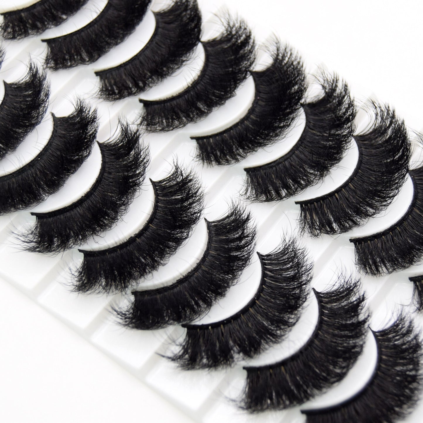 3/5/10pairs Fake Eyelashes Thick Long False Eyelashes Dramatic Lashes 3D Faux Mink Eyelashes Full Strip Lashes