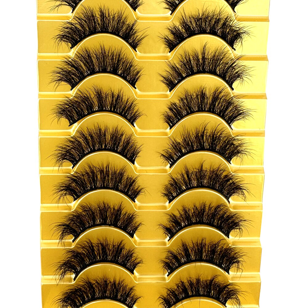500Pairs 3D Faux Mink Lashes Natural long Mink False Eyelashes Fake Eyelash Mink Lashes Extension Cils