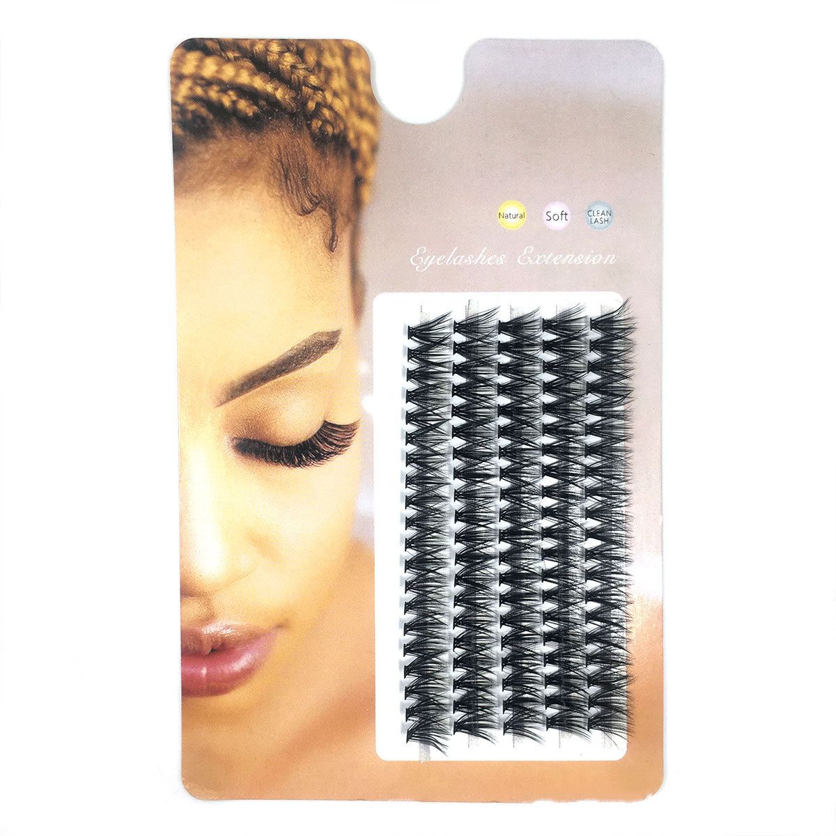 5Rows Individual Lashes Natural Soft Thick Cluster False Eyelashes 10D/20D/30D/40D Mink Volume Eyelashes Extension