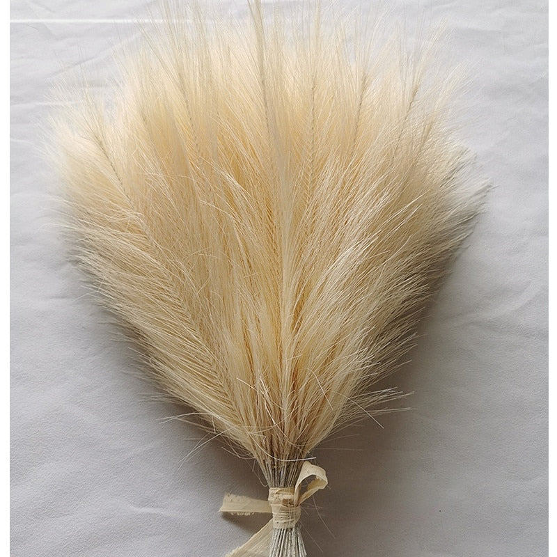 10/20Pcs Artificial Pampas Grass Bouquet for Home Bedroom Room Wedding Party Decoration Fake Plant Simulation Dried Flower Reed