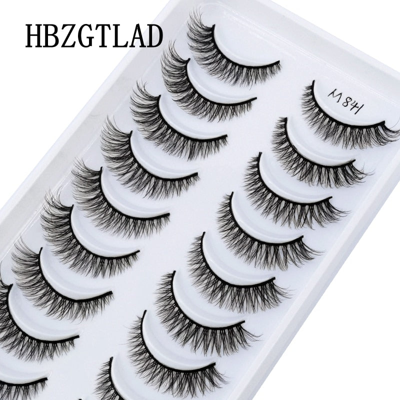 10 Pairs 3D Faux Mink Lashes Natural long Mink False Eyelashes Fake Eyelash Mink Lashes Extension Cils