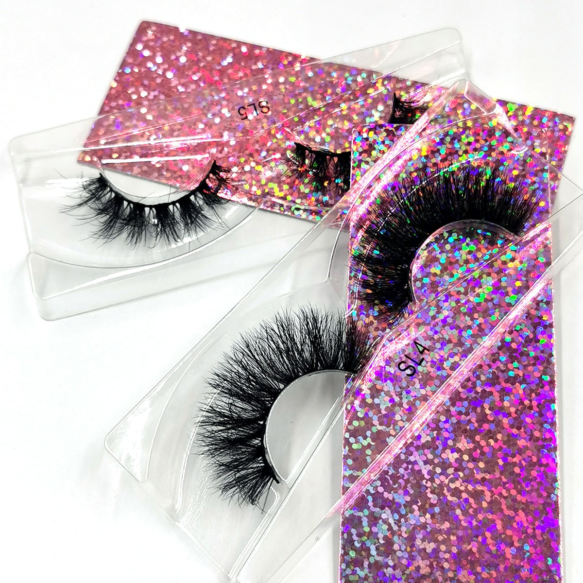 5 Pairs 3D Mink Lashes Fluffy Soft Wispy Natural Cross Eyelash Extension Reusable Lashes
