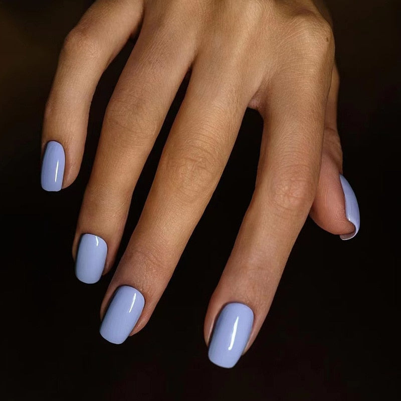Press On Nails Solid color Short