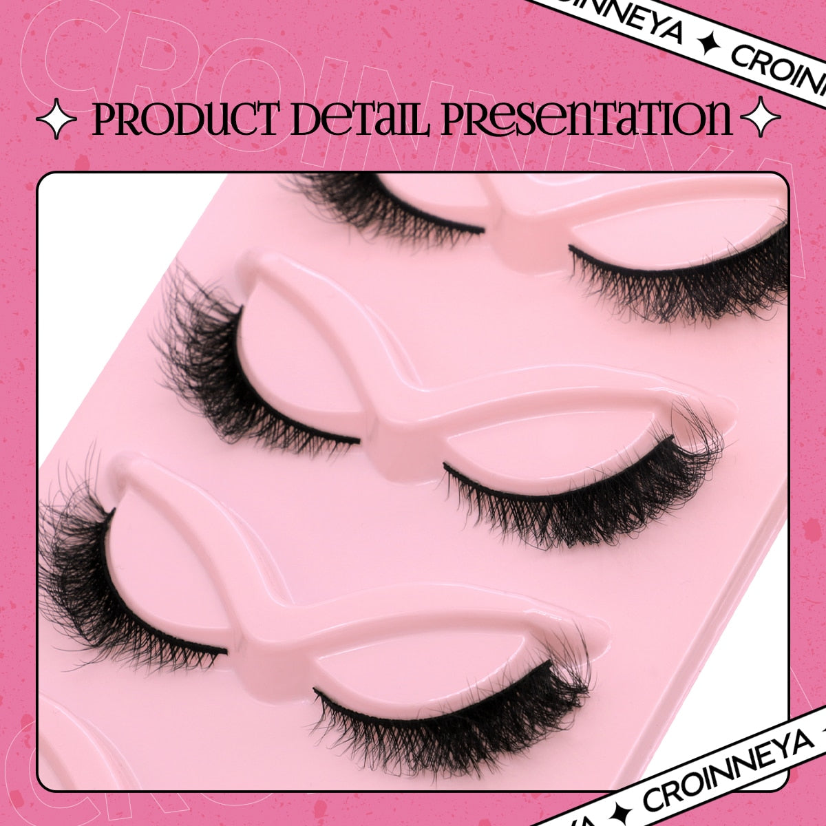 Cat EyeLashes 5 pairs Short Fluffy Eyelashes Soft Natural long Strip Lashes Winged End Eye Elongated Lashes