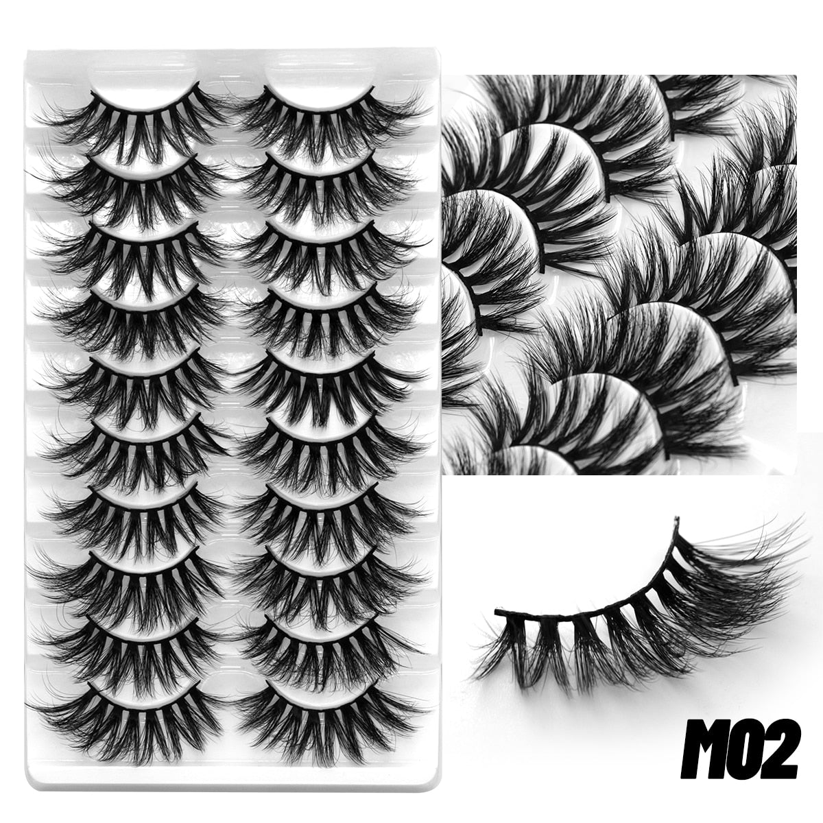 5/10Paris 3D Natural Eyelash mink lashes fake eyelashes Eyelash extension lashes