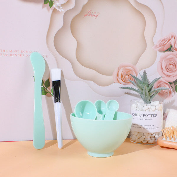 DIY Beauty Bowl Four-pieces Set with 5 Compressed Masks