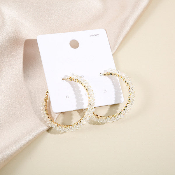 
YOYOSO Fashion Beauty Crystal Big Circle Earring yys