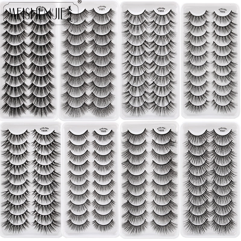 3/5/10 Pair 3D Mink Lashes Natural Eyelash Dramatic False Eyelashes Faux Cils Makeup Fake Eyelash Extension