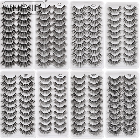 3/5/10 Pair 3D Mink Lashes Natural Eyelash Dramatic False Eyelashes Faux Cils Makeup Fake Eyelash Extension
