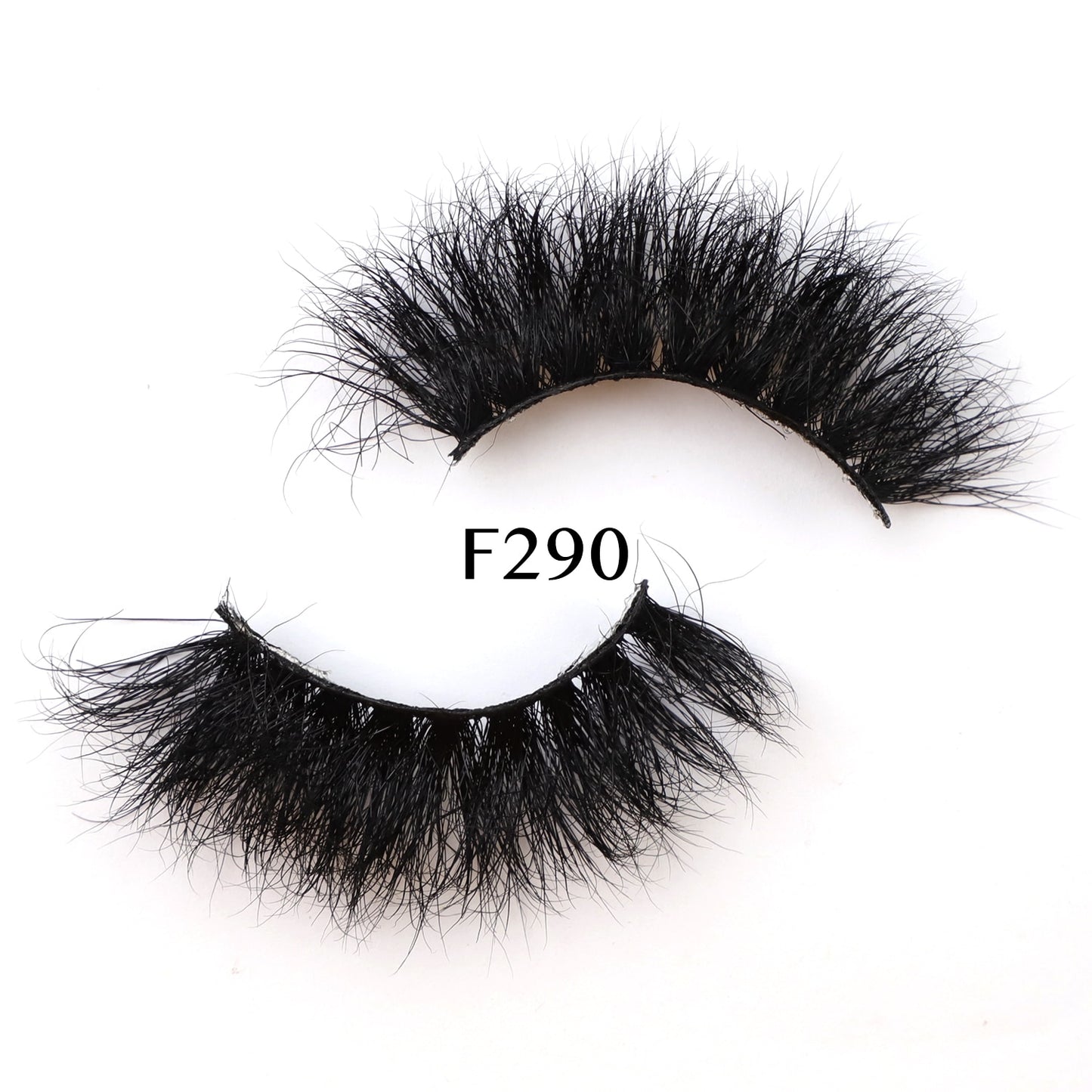 25mm Real Mink Hair Lashes Messy Fluffy Lash Soft Natural Eyelashes 1 Pair Long Crisscross Strip Makeup Beauty Eyelash