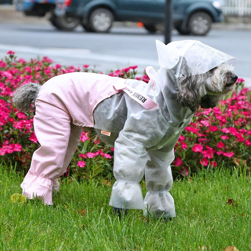 Pet Dog Raincoat Clothes Rain Jumpsuit For Small Dogs Outdoor Clothing Coat Supplies