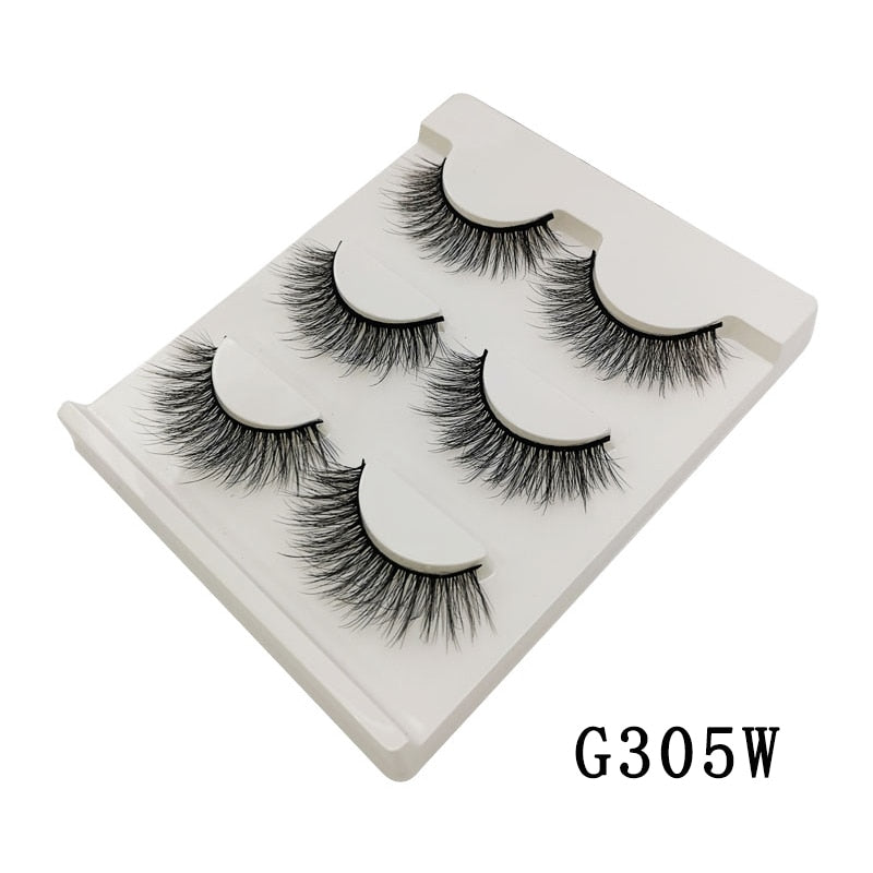 3/5/10 Pair 3D Mink Lashes Natural Eyelash Dramatic False Eyelashes Faux Cils Makeup Fake Eyelash Extension